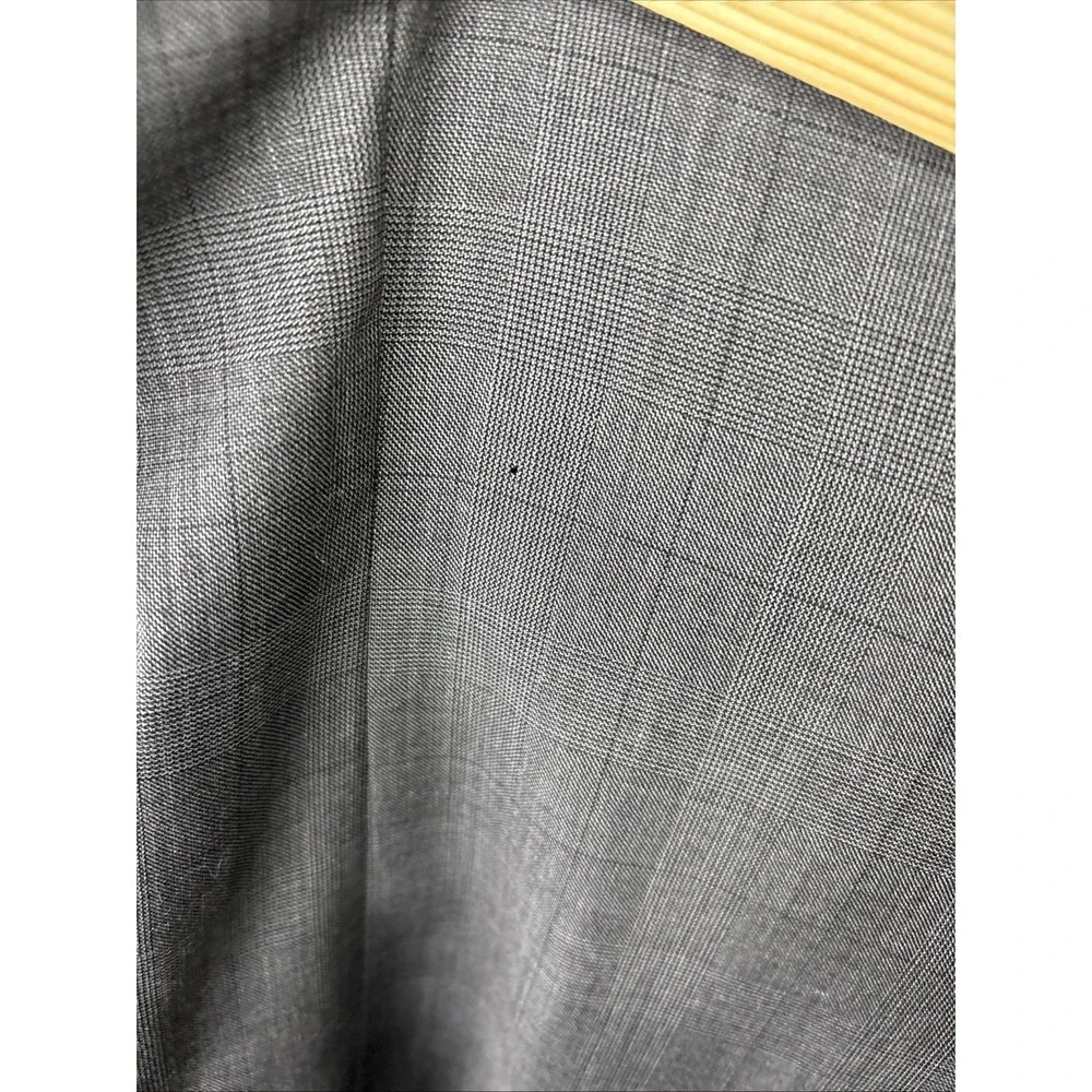 Ralph Lauren 42L Gray Windowpane Check Tweed sport coat Jacket blazer Preppy